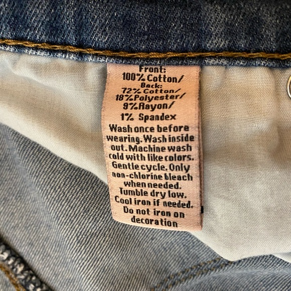 Juicy Couture skinny jeans with rhinestone detail patch. Size 12. - Picture 5 of 10